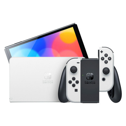 کنسول بازی هیبریدی نینتندو مدل Switch - OLED White ظرفیت 64 گیگابایت